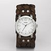 Cuff Three Hand White Dial Watch