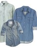 Denim shirt-big size