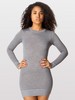 Knit  Sweater Crew Neck Dress AA