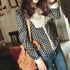 Black Dots Plated Shirt