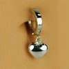 TummyToys 14K White Gold Puffed Heart Belly Ring