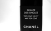 Chanel mat topcoat velvet