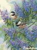 Chickadees and Lilacs (Синицы и сирень)