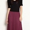 warehouse plisse maxi skirt