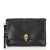 Alexander Mcqueen Leather Skull Clutch