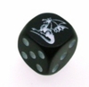 Koplow Logo Black Dragon 6 sided D6 Dice