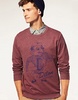 ASOS Baseball Mascot Printed Crew Neck Sweat