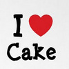 Майка с надписью I love cake