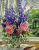 Набор для вышивания Dimensions Peonies & Delphiniums