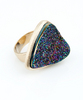 Andara Peacock Druzy Ring