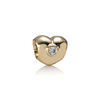 Gold heart charm