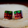 Dirt Block earring studs