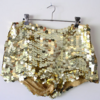 gold sequin skirt