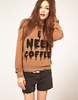 Wildfox I Need Coffee Jumper