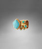 YSL ARTY ENAMEL RING IN TURQUOISE