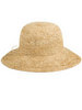 Fine straw crochet hat