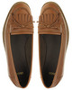 Leather Loafer Shoes with Contrast Sole