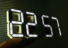 Kibardindesign White & White LED Clock