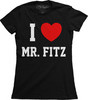 LICENSED PRETTY LITTLE LIARS I HEART MR FITZ LOVE JUNIOR GIRLS T SHIRT MEDIUM