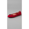 Logo Plaque Suede Flats by Marc Jacobs