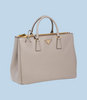 prada tote bag in clay grey or sand.