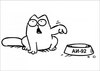 наклеечка Simon's cat