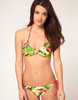 + Just Cavalli Triangle Bikini Set In Tropical Print