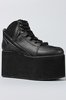 Y.R.U The Qozmo Hi Shoe in Black