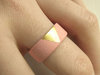 Gilded Jewelry - Gold and Pink Porcelain Sunset Ring