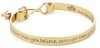 Gold-plated Winnie the Pooh Engraved Bangle BY Disney Couture