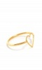 LOVE ME TENDER GOLD CUT-OUT HEART RING