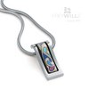 Hommage a Alphonse Mucha Sarah Bernhardt Aquamarin Wave pendant