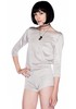 Again Apparel  Savage Backless Sweater Romper