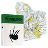 crumpled city map of Edinburgh