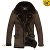 Sheepskin Leather Lamb Fur Coat CW819139 - cwmalls.com