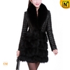 Women Sheepskin Leather Fur Coat CW696899 - cwmalls.com