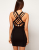 ASOS Premium Bandage Dress With Buckle Detail