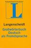 Словарь Grobworterbuch Deutsch als Fremdsprache.Langenscheidt