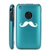 Apple iPhone 3G 3GS Light Blue E570 Aluminum Metal Back Case Mustache