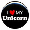 1" I Love My Unicorn Button/Pin