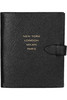 Runway textured-leather notebook