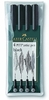 Faber-Castell 4 Pitt Artist Pen Black