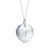 Tiffany Notes Alphabet disc charm pendant