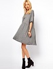 ASOS Smock Dress In Textured Marl