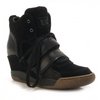 Ash ANDY black high-top wedge trainers