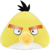 Подушка-игрушка "Angry birds", желтая, 20 см