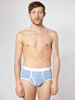 American Apparel Baby Rib Brief Powder Blue / White