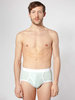 American Apparel Baby Rib Brief Sea Foam / White