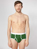 American Apparel Baby Rib Brief Green / White