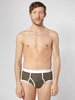 American Apparel Baby Rib Brief Army / White